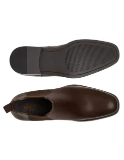 Johnny Bigg Morgan Leather Chelsea Boot in Chocolate