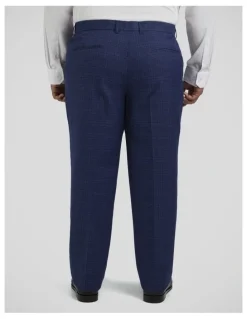 Johnny Bigg Myles Check Dress Pant in Royal Blue