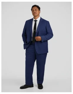 Johnny Bigg Myles Check Dress Pant in Royal Blue