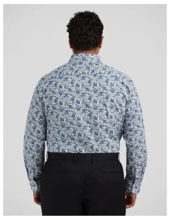 Johnny Bigg Nelson Floral Shirt in Blue