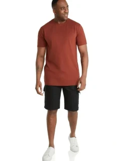 Johnny Bigg Nelson Knit Cargo Short in Black