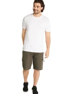 Johnny Bigg Nelson Knit Cargo Short in Khaki