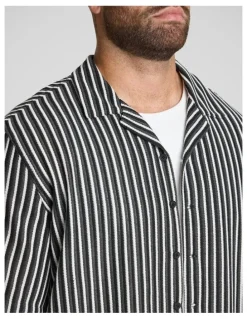 Johnny Bigg Nevis Relaxed Fit Shirt in Black