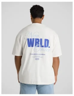 Johnny Bigg New World Relaxed Fit Tee in White