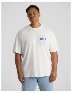Johnny Bigg New World Relaxed Fit Tee in White