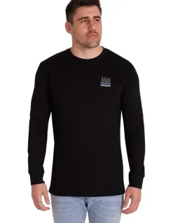 Johnny Bigg Outdoor Long Sleeve Top in Black
