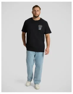 Johnny Bigg Perfect Strike Longline Tee in Black