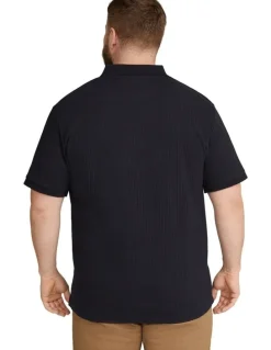 Johnny Bigg Perry Rib Polo in Navy