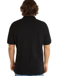 Johnny Bigg Plain Pique Polo Black
