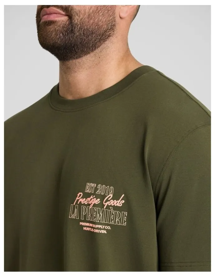 Johnny Bigg Prestige Stretch Classic Tee in Olive