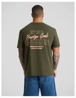 Johnny Bigg Prestige Stretch Classic Tee in Olive