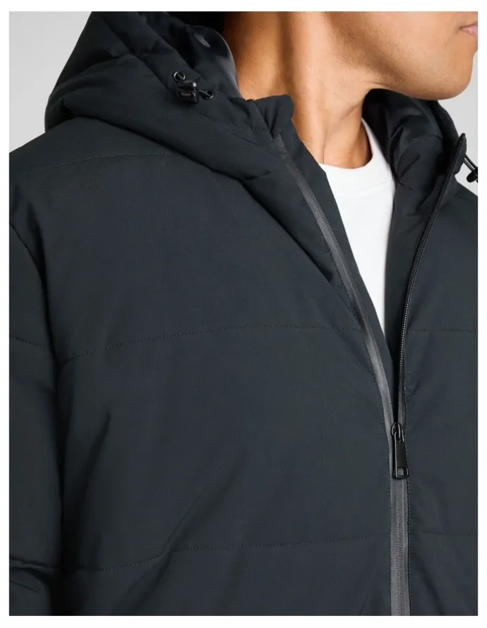 Johnny Bigg Quilted Puffer Jacket in Black