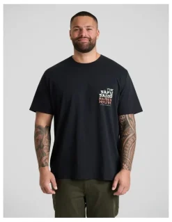 Johnny Bigg Ramen Crew Neck Tee in Black