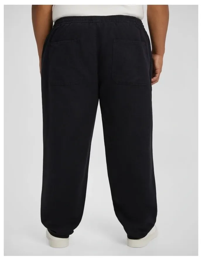 Johnny Bigg Ravello Linen Blend Pant in Black