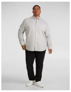 Johnny Bigg Relax Fit Twill Shirt in Glacier