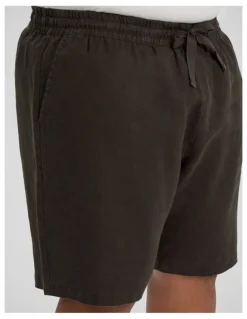 Johnny Bigg Resort Linen Short in Army