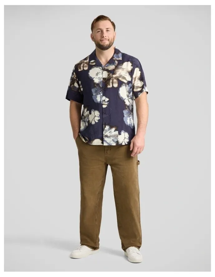 Johnny Bigg Rocco Relaxed Shirt in Navy