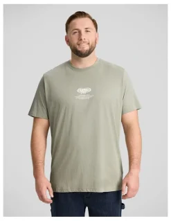 Johnny Bigg Scenic Longline Tee in Sage
