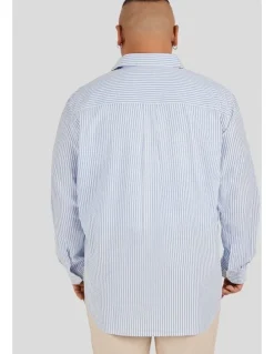 Johnny Bigg Seersucker Relax Fit Shirt in Blue