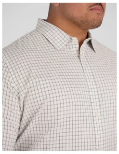 Johnny Bigg Seth Check Shirt in White