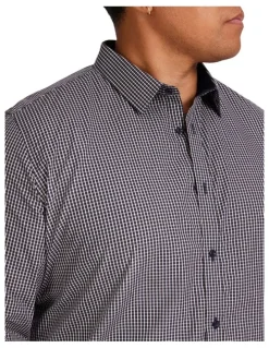 Johnny Bigg Simon Easy Care Check Shirt in Navy