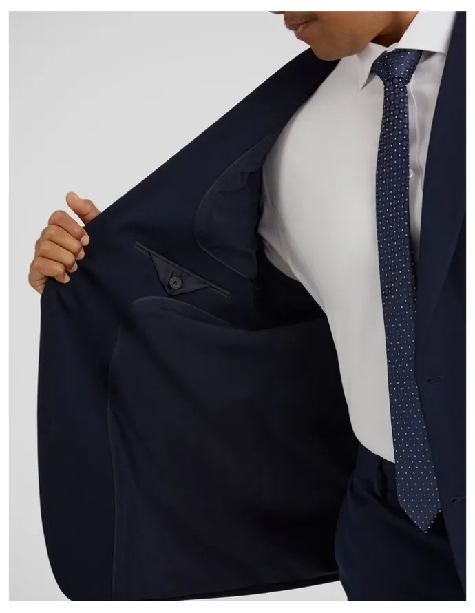 Johnny Bigg Tanner Stretch Suit Jacket in Navy