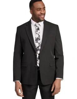 Johnny Bigg Tanner Stretch Suit Jacket in Black