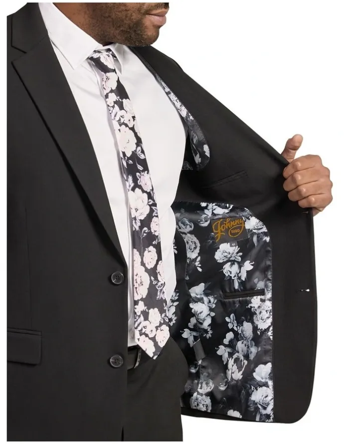 Johnny Bigg Tanner Stretch Suit Jacket in Black