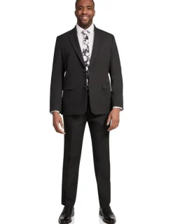Johnny Bigg Tanner Stretch Suit Jacket in Black