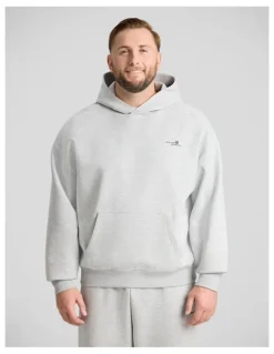 Johnny Bigg Tech Relaxed Fit Hoodie in Grey Marle