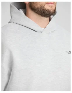 Johnny Bigg Tech Relaxed Fit Hoodie in Grey Marle
