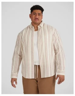 Johnny Bigg Venice Stripe Shirt in White