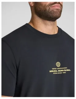 Johnny Bigg Verified Stretch Classic Tee in Black