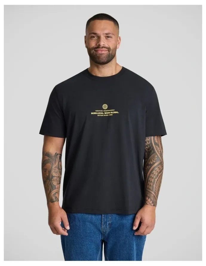 Johnny Bigg Verified Stretch Classic Tee in Black