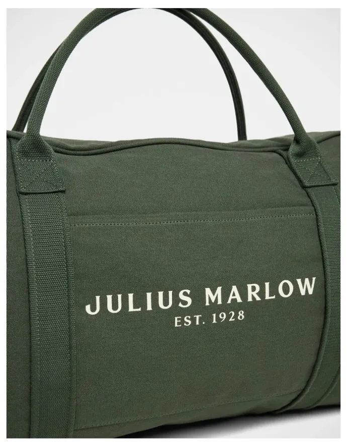 Julius Marlow Canvas Duffle Bag In Green