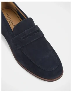 Julius Marlow Coupe Shoes in Ocean Suede