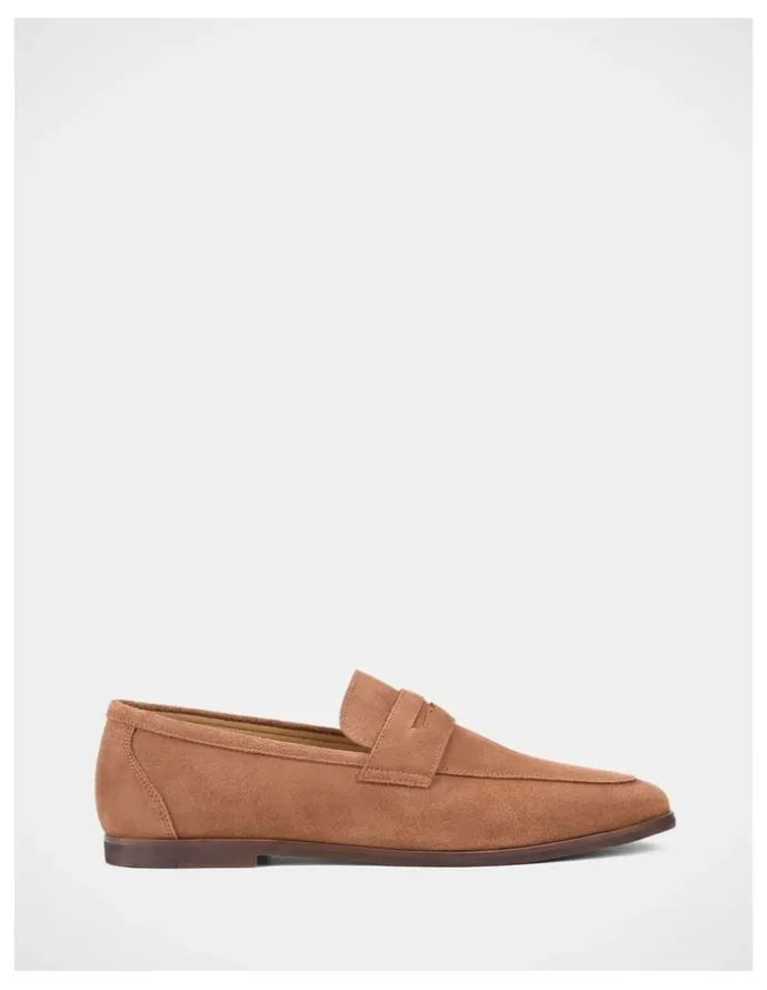Julius Marlow Coupe Shoes in Almond Suede