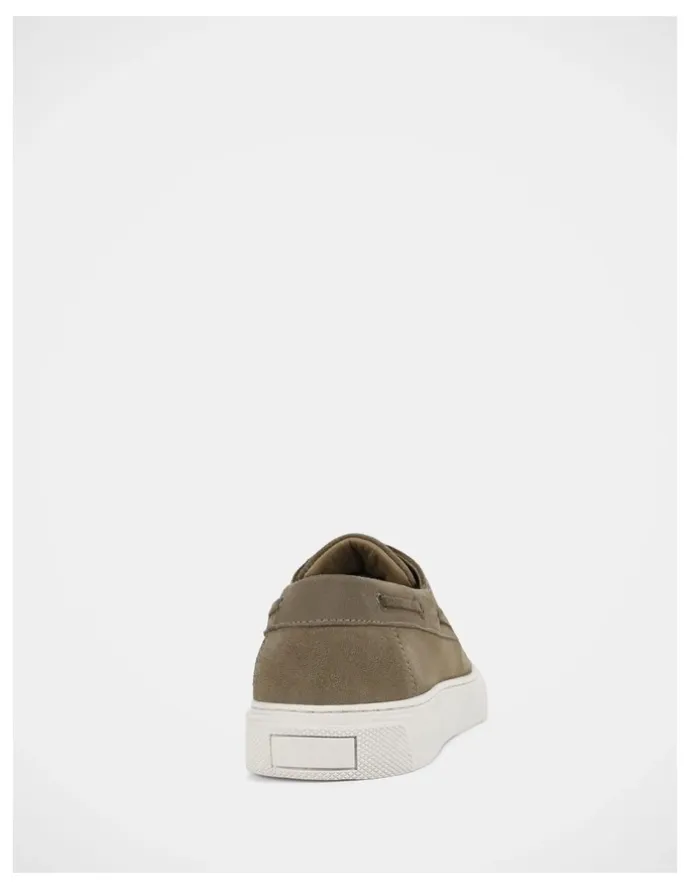 Julius Marlow Flare Shoes in Taupe Suede