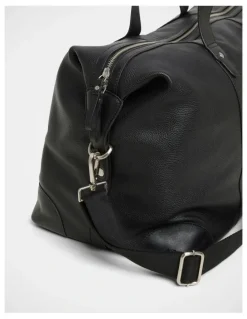 Julius Marlow Leather Overnight Bag In Black