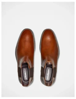 Julius Marlow Gaucho Chelsea Boot in Cognac