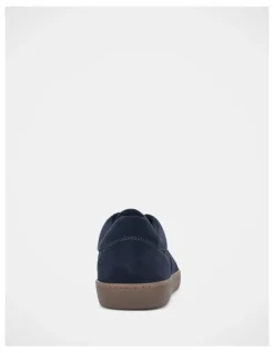 Julius Marlow Oxide Sneakers in Navy Suede