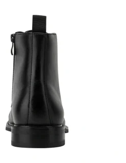 Kenneth Cole Lowen Combat Boot in Black