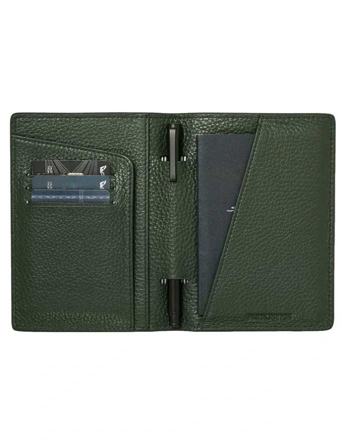 Kinnon Earle Passport Holder in Olive Green