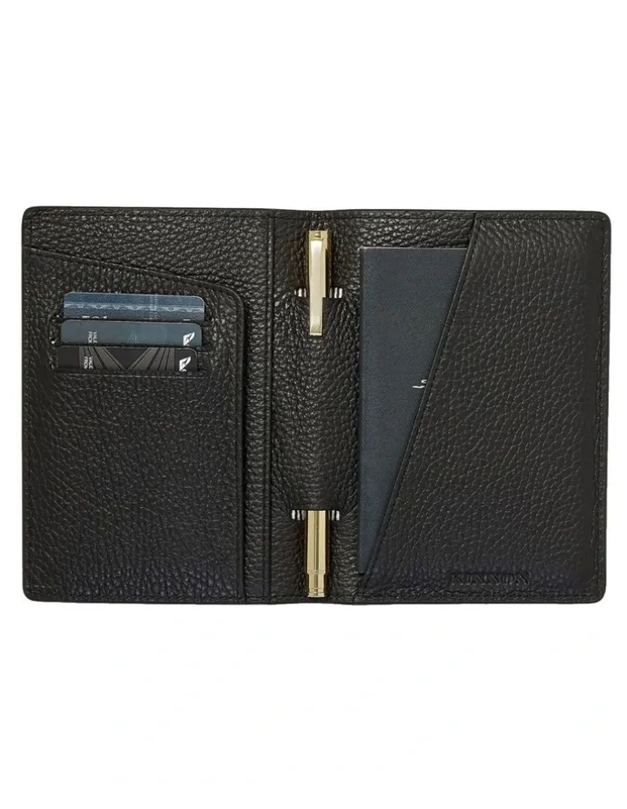 Kinnon Earle Passport Holder in Black