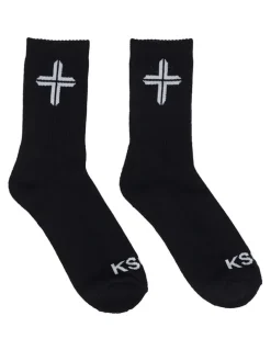 KSCY Raid Mid Socks 2 Pack in Black