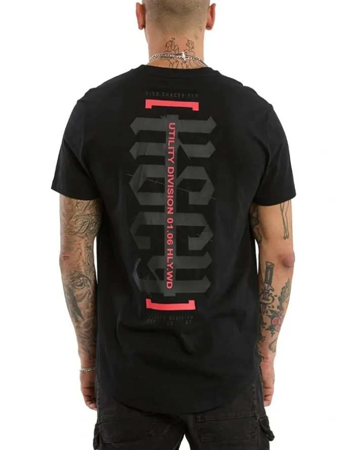 KSCY Apparition Dual Curved Tee in Black