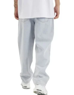 KSCY Baggy Wide Leg Jean in Light Blue