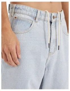 KSCY Baggy Wide Leg Jean in Light Blue