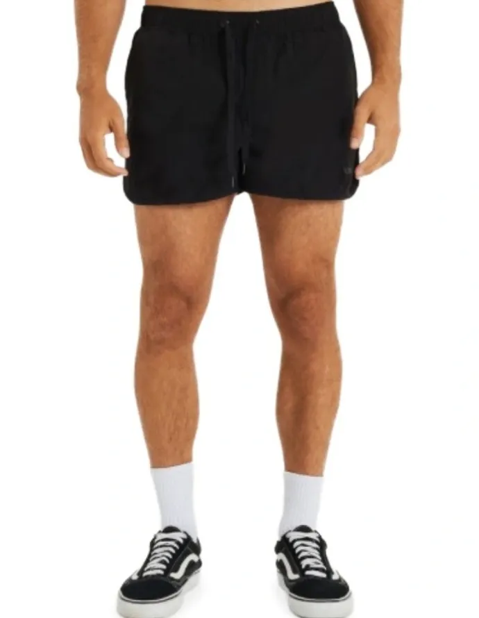 KSCY Darkness Elastic Waist Shorts in Black