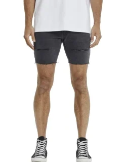 KSCY Denim Shorts in Black